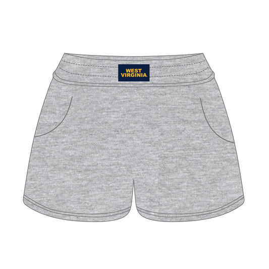 The Ava Airy Shorts West Virginia Woven Label | Youth Heather Grey