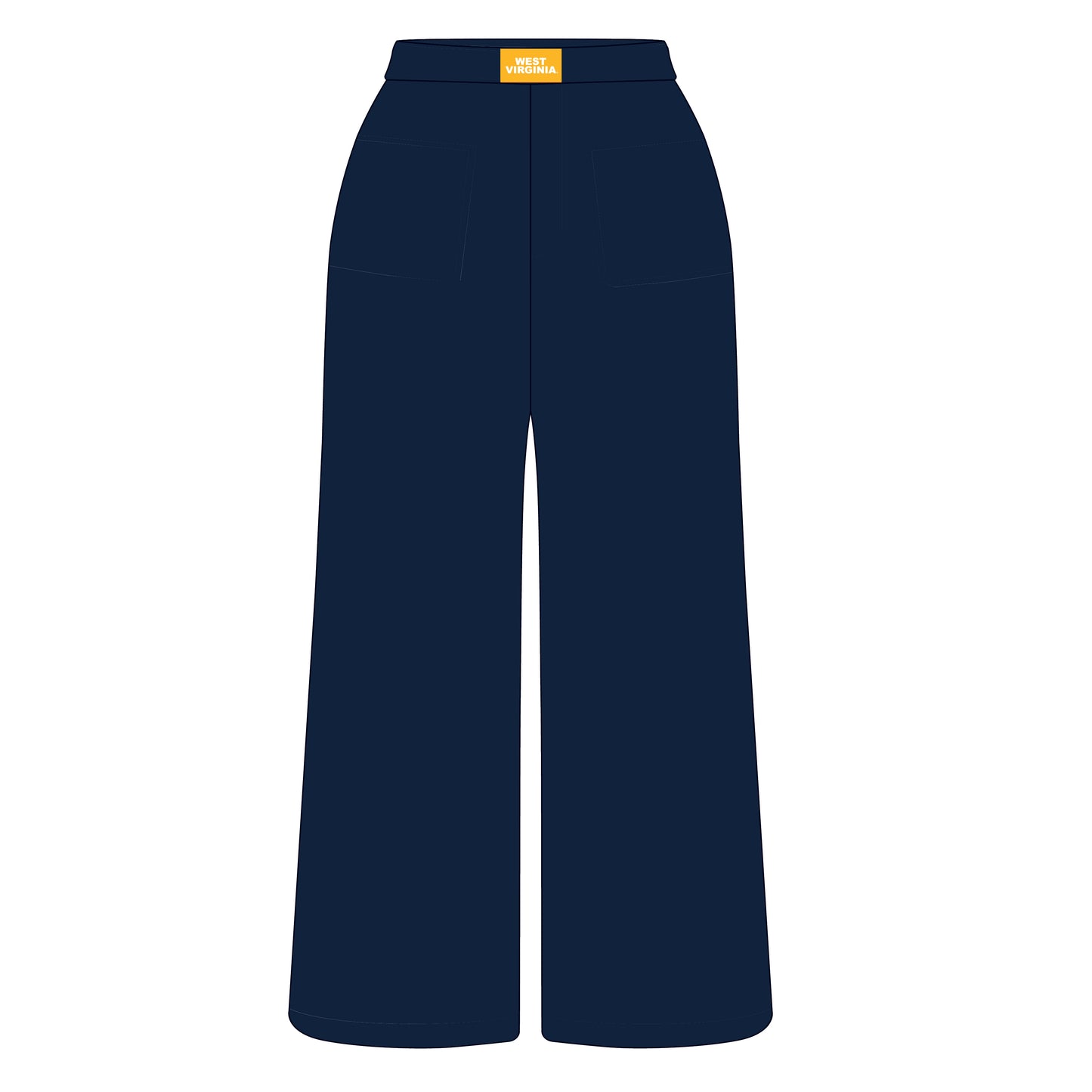 The Ava Airy Pants West Virginia Woven Label | Navy