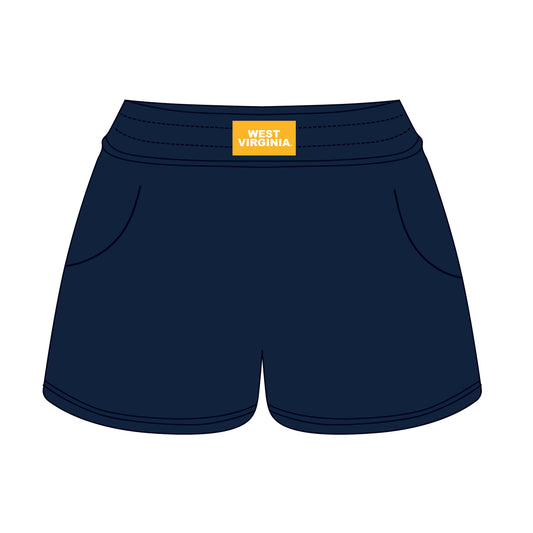 The Ava Airy Shorts West Virginia Woven Label | Navy