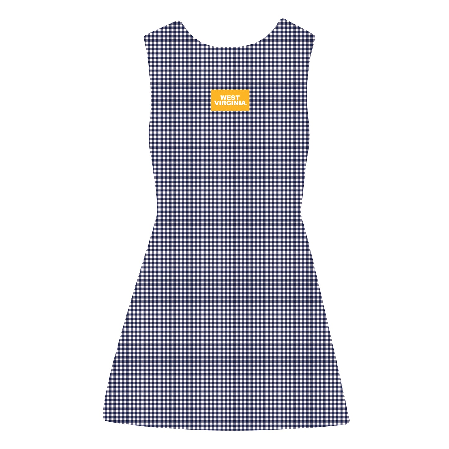 The Grace Gingham Dress West Virginia Woven Label | Navy