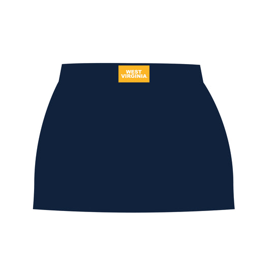 The Hayden High Waisted Skort West Virginia Woven Label | Youth Navy
