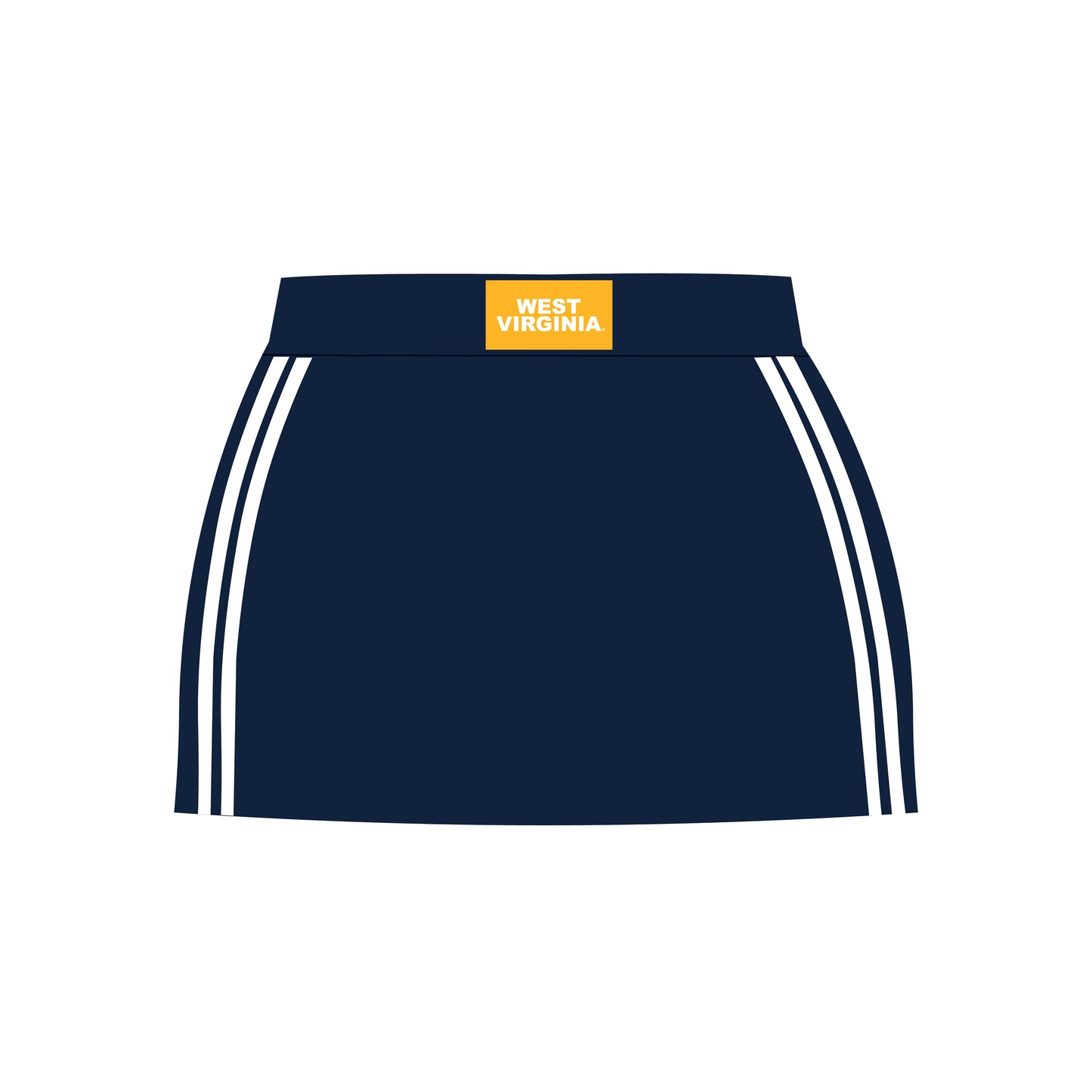 The Savannah Sporty Skort West Virginia Woven Label | Youth Navy