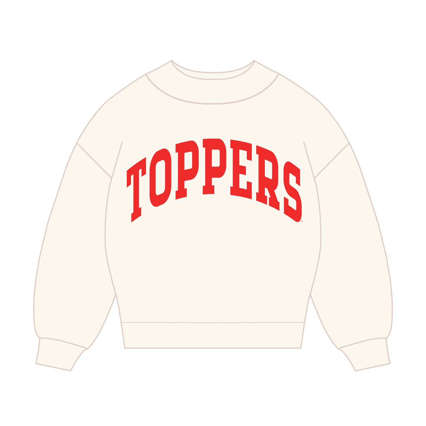 The Madi Classic Mockneck Toppers Applique | Youth Bone