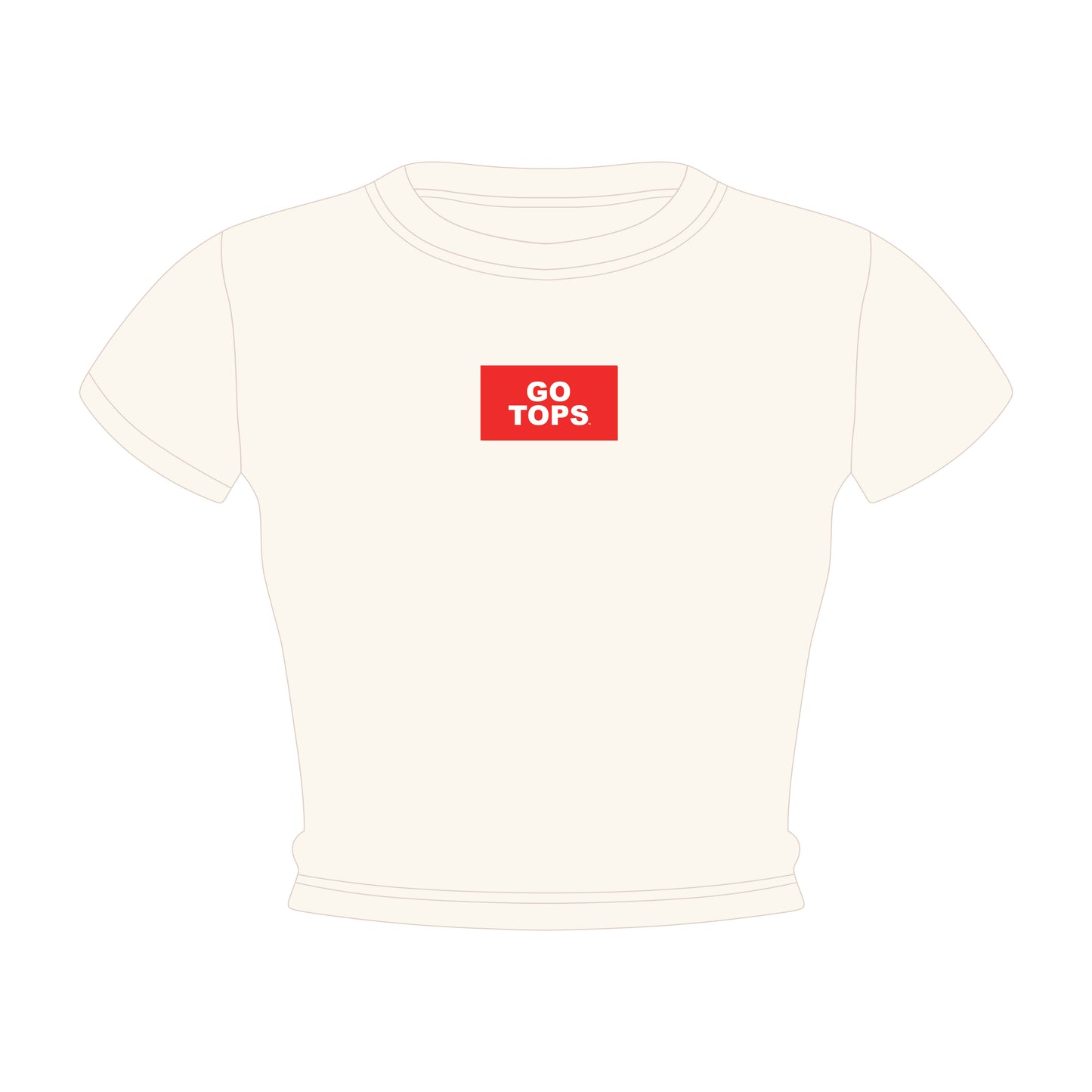 The Raegan Ribbed Baby Tee Go Tops Woven Label | Youth Bone