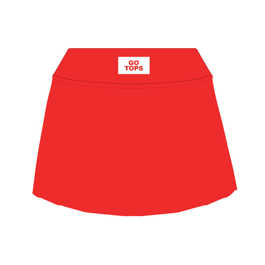 The Alli Tennis Skort Go Tops Woven Label | Bright Red