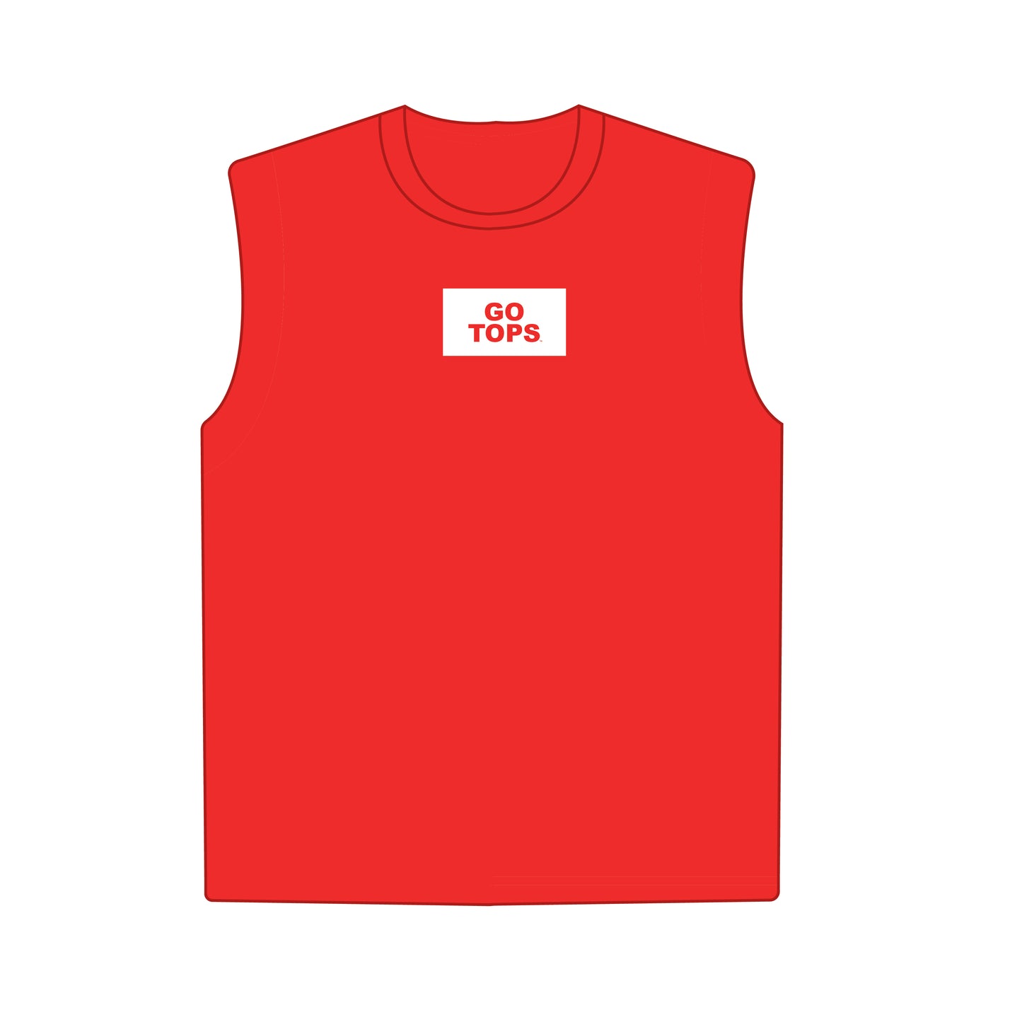 The Anna Active Tank Go Tops Woven Label | Youth Bright Red