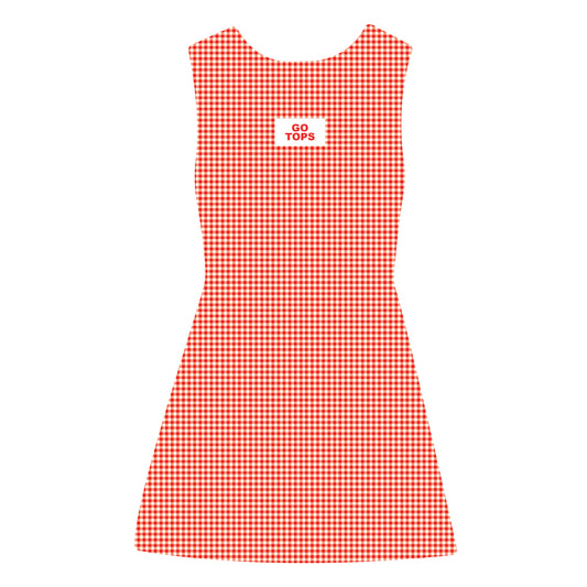 The Grace Gingham Dress Go Tops Woven Label | Bright Red