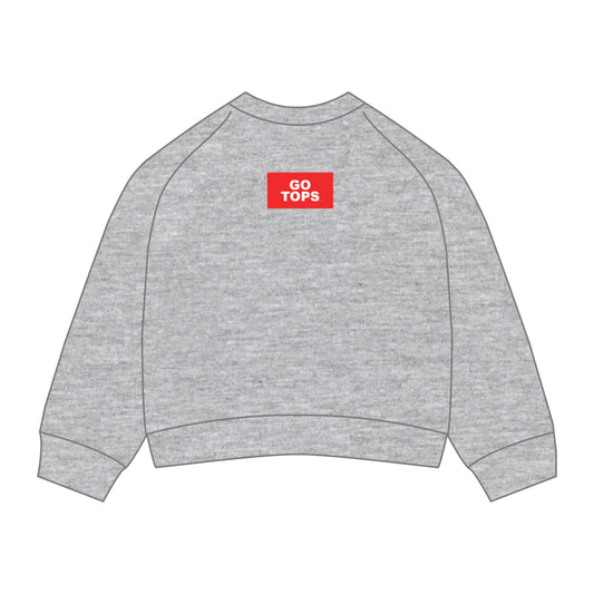 The Ava Airy Crewneck Go Tops Woven Label | Heather Grey