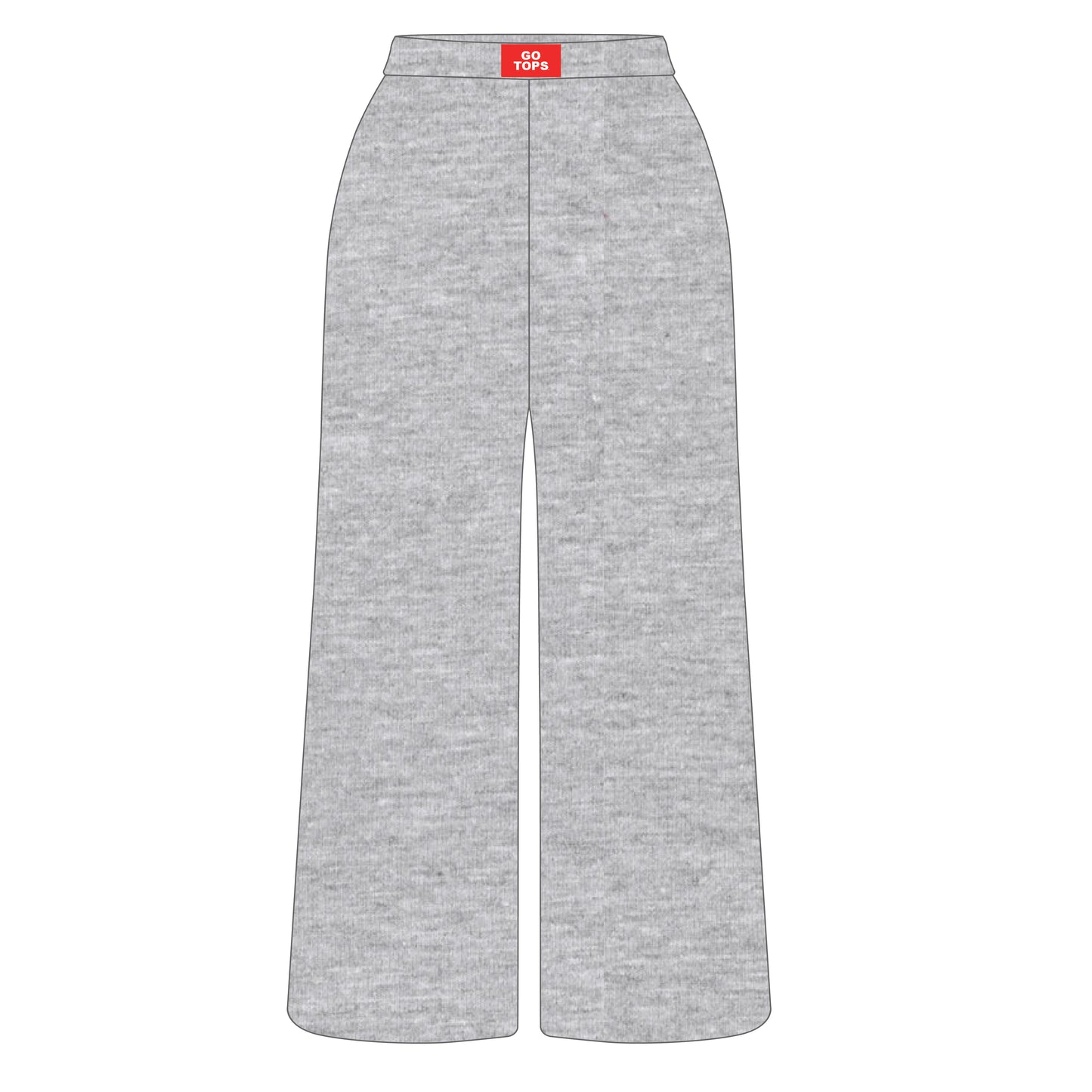 The Ava Airy Pants Go Tops Woven Label | Youth Heather Grey