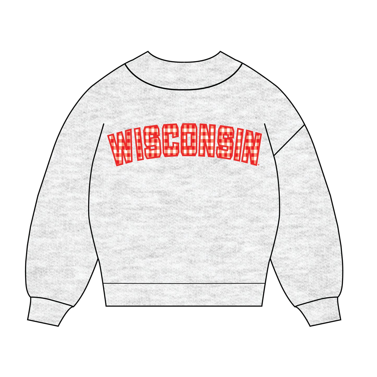 The Mallory Gingham Mockneck Wisconsin | Ash