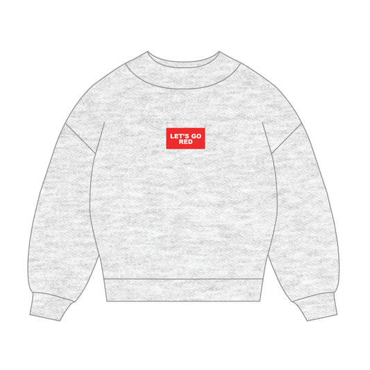 The Mary Mockneck Let's Go Red Woven Label | Youth Ash