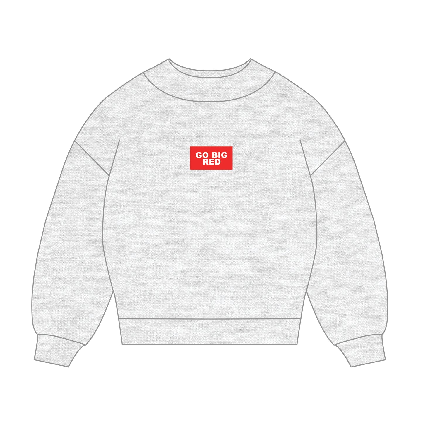 The Mary Mockneck Go Big Red Woven Label | Youth Ash