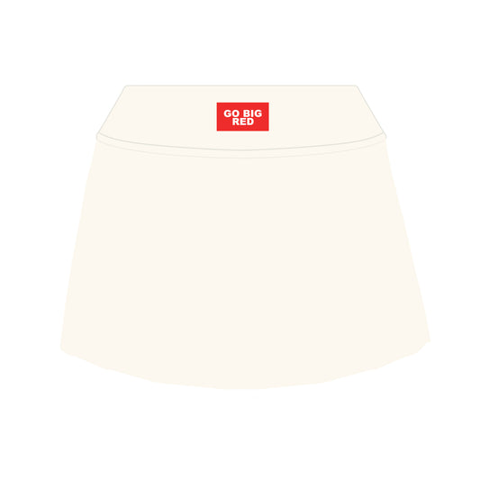 The Alli Tennis Skort Go Big Red Woven Label | Bone